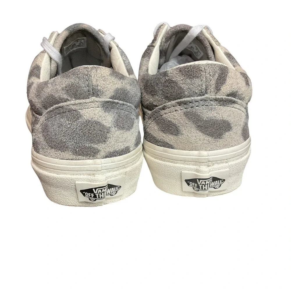 Vans Old Skool Unisex Hairy Suede Leopard Print Sneaker Sz Men's 4.5 / Women's 6